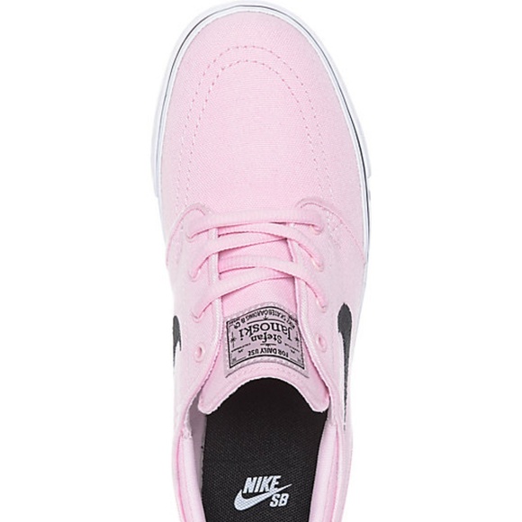 nike sb janoski prism pink & navy canvas skate shoes
